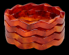 BB25 carnelian zigzag bangles
